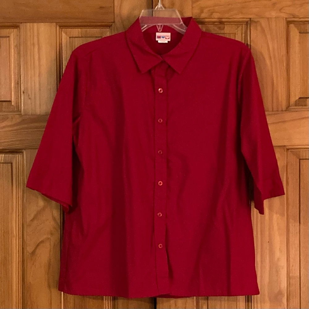 NWOT Vintage American Sweetheart 3/4 Sleeve Top Blouse Size L